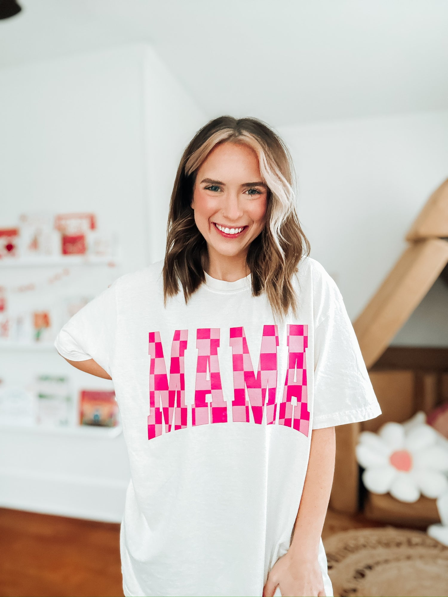 Pink Checkered MAMA