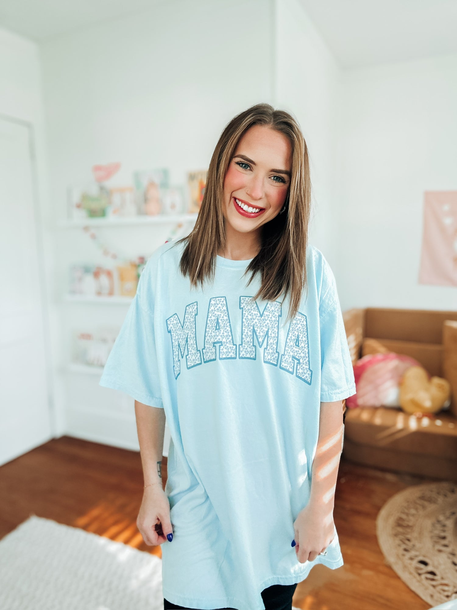 Blue Floral MAMA